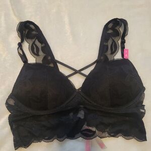 PINK Victoria's Secret Black Lace Bra